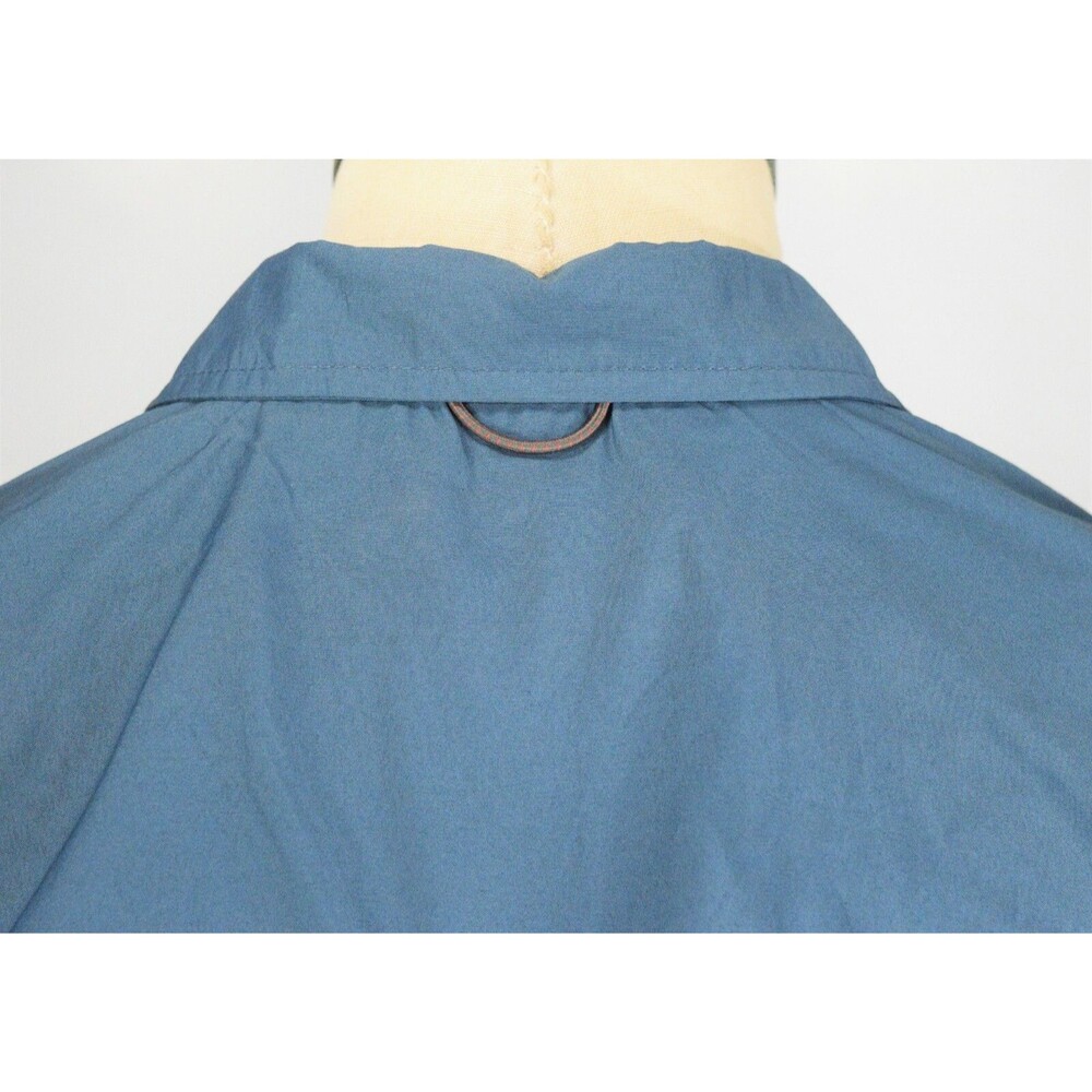 Northwest Territory Men's Size M Blue Fishing Button Front Vented Safari Shirt - Picture 5 of 12